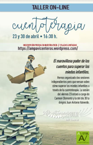 Taller de Cuentoterapia mañana, y el viernes 30 (A.M.P.A).